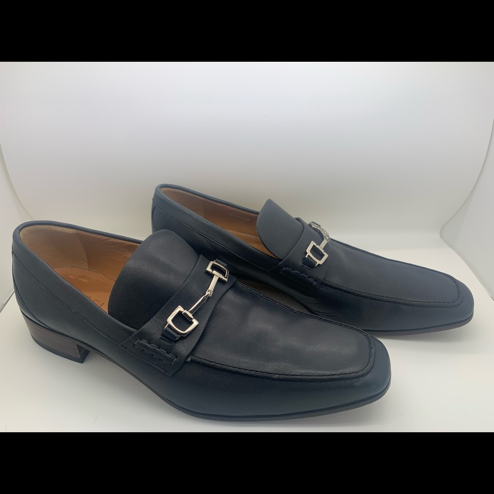 Men’s  Gucci horse bit size 11 navy dress loafers